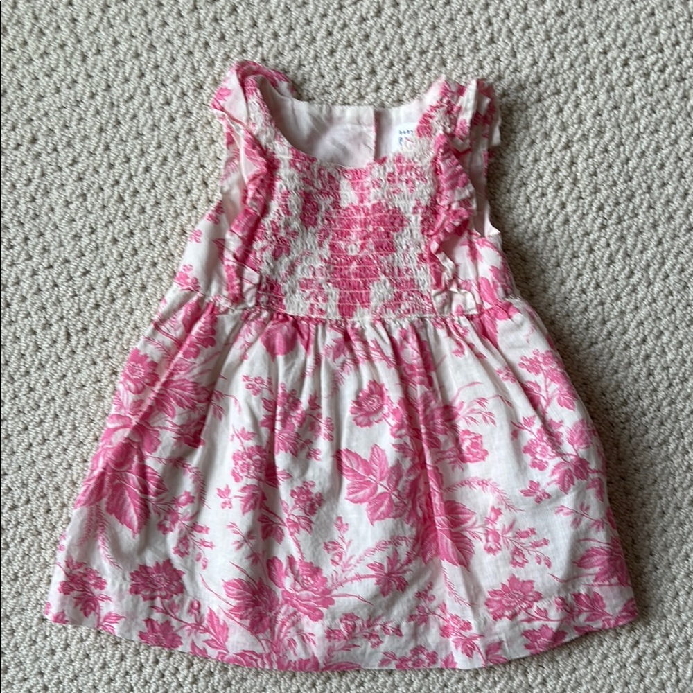 Baby Gap pink toile Dress